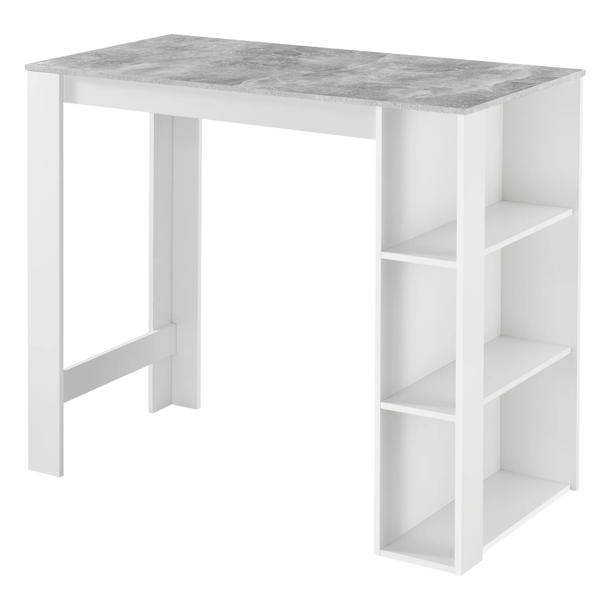 Bartafel Danderyd met 3 planken 120x60x105,5 cm [en.casa] - Image 2