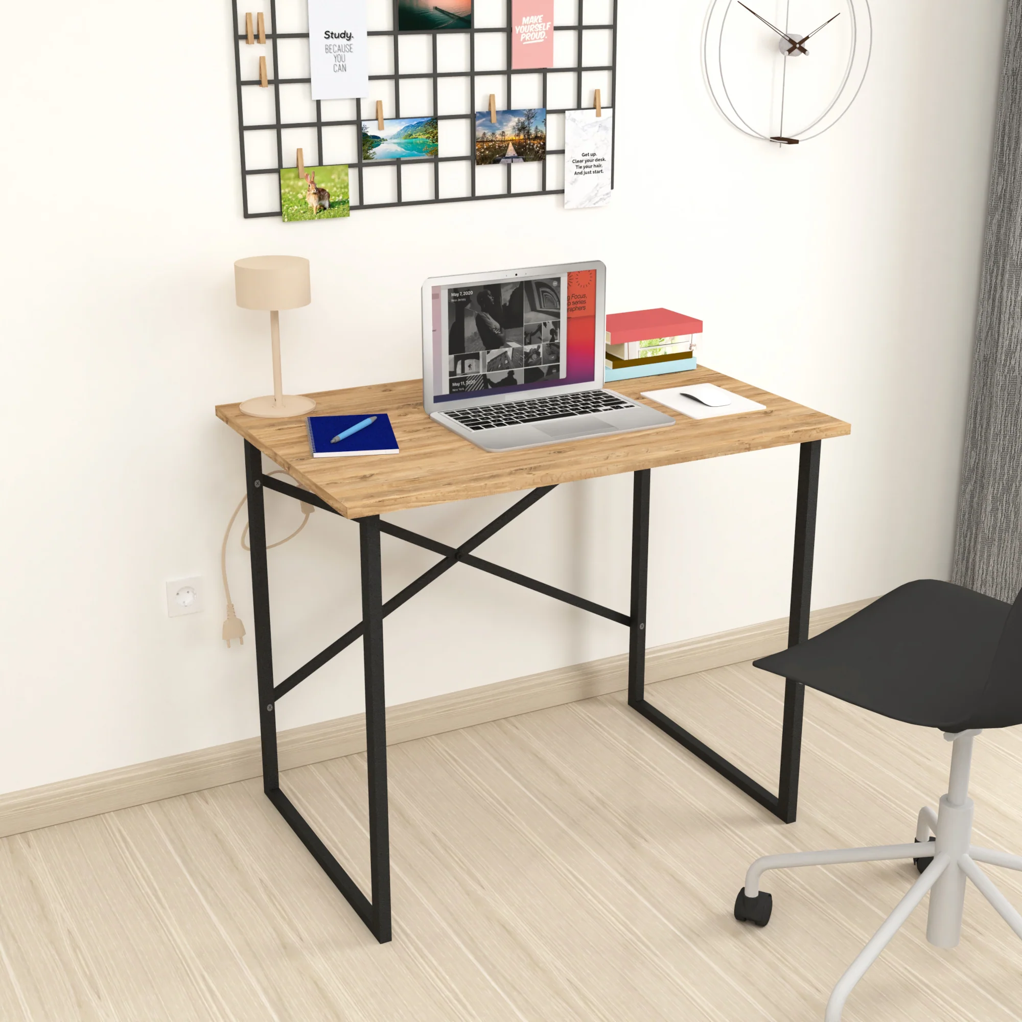 [en.casa] Bureau Tjeldsund 75x90x60 cm - 3 varianten - Image 2
