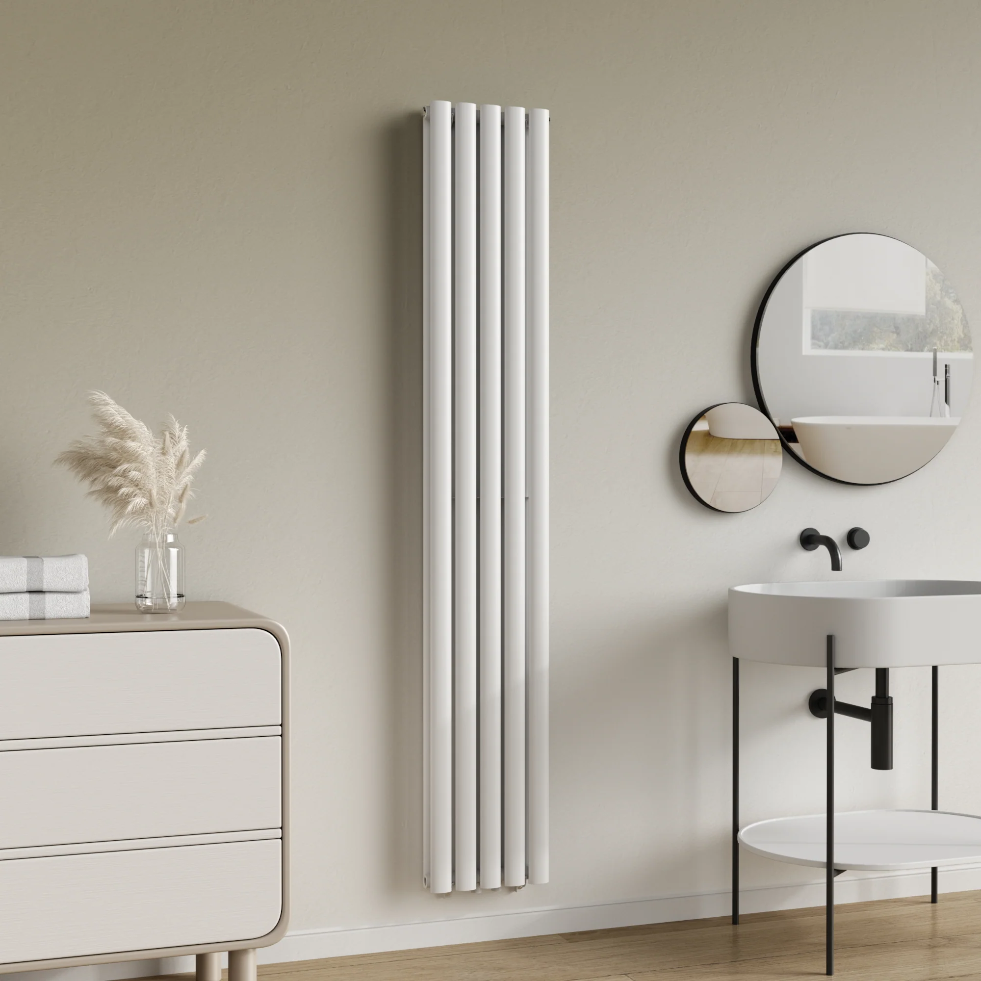 [neu.haus] Designradiator Nore 180x30x7,8 cm wit model 2 - Image 2