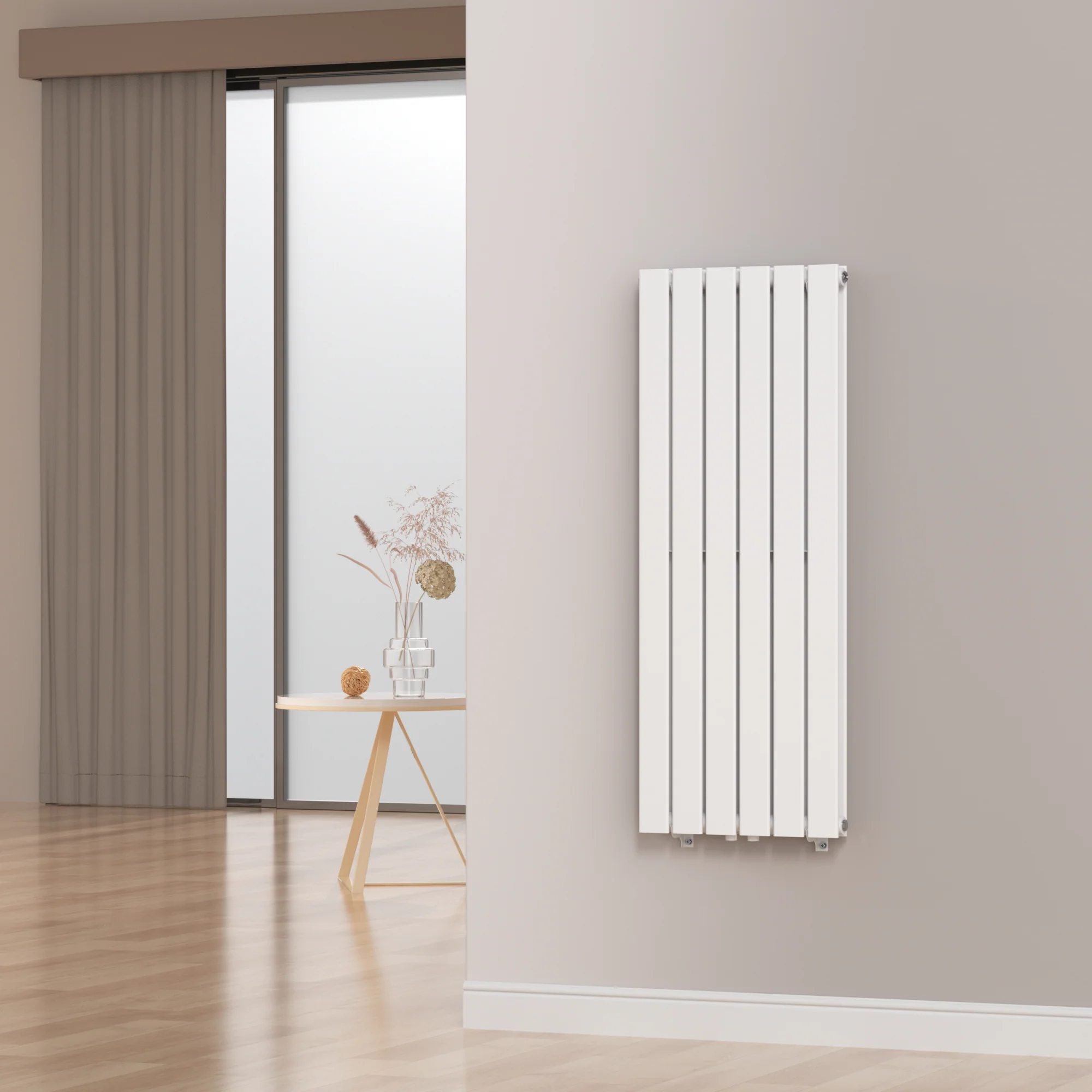 [neu.haus] Designradiator Nore 120x45x6,8 cm wit - Image 2