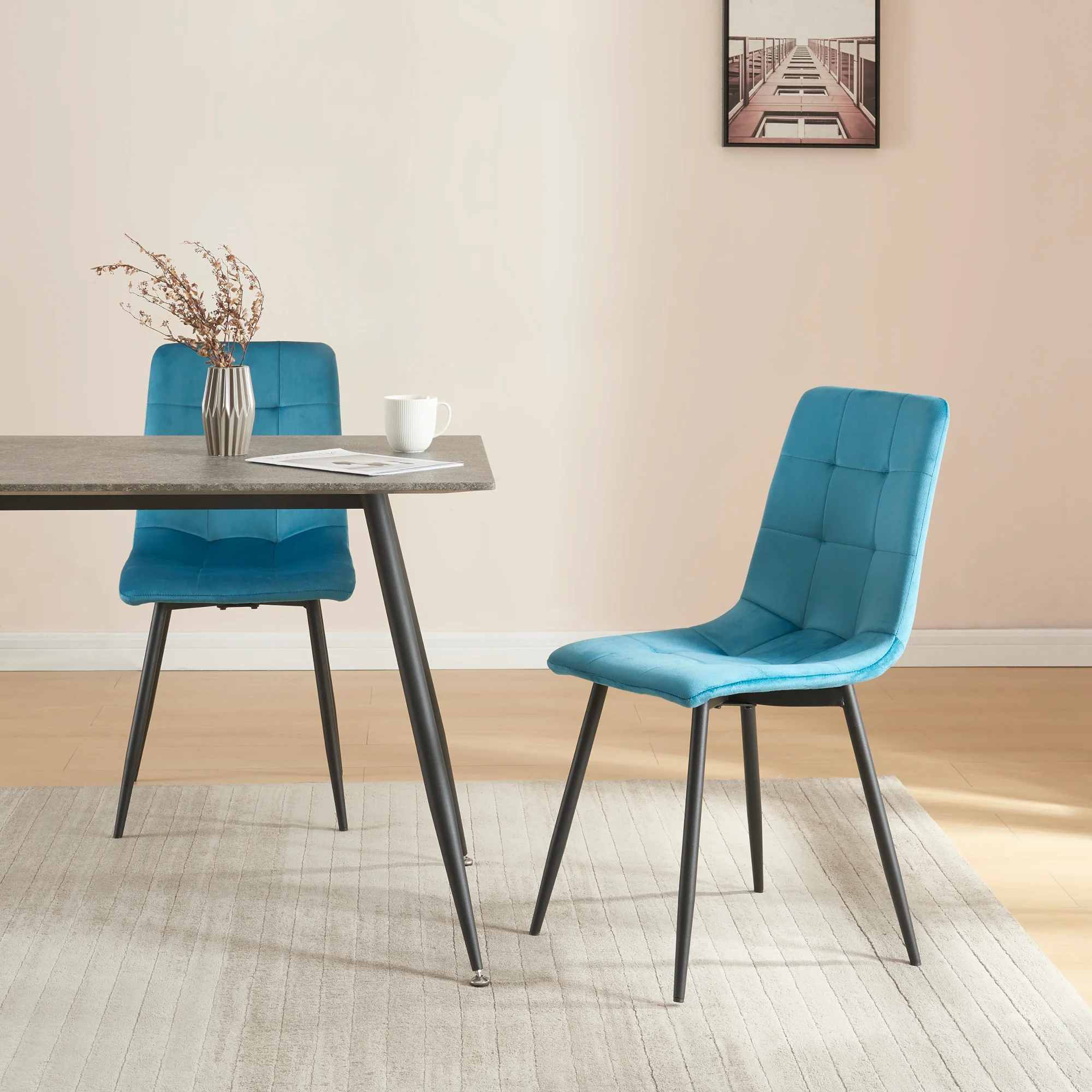 [en.casa] Eetkamerstoel set van 2 Lexnitz 89x44x45 cm - 4 varianten - Image 3