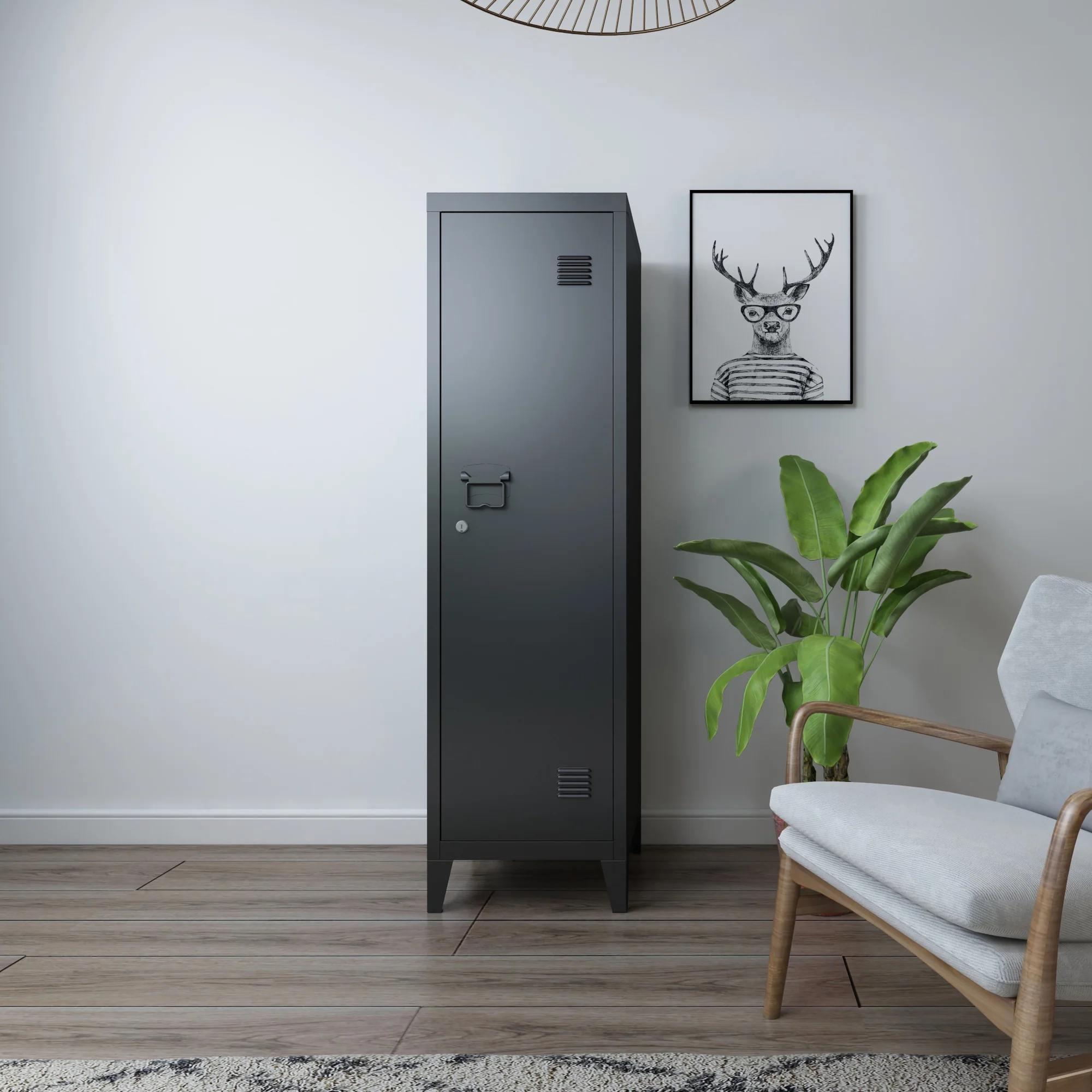 Lockerkast Kurikka metaal 137x38x38 cm [en.casa] - Image 3