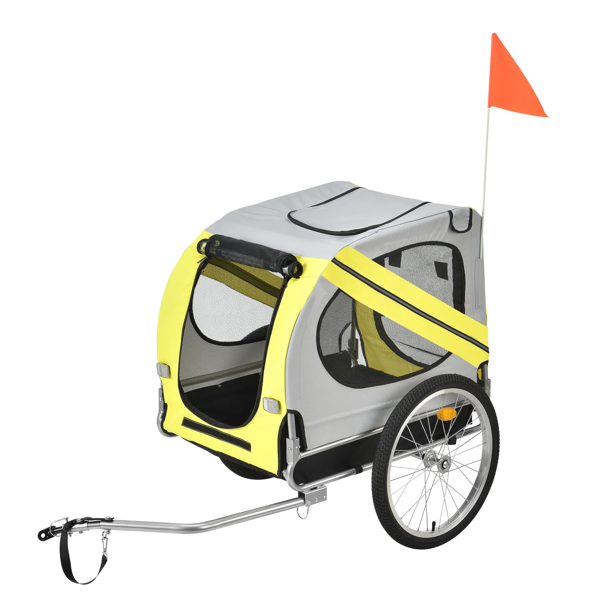 Fietskar fietsaanhanger hondenfietskar opvouwbaar 138x71x90 cm verschillende kleuren - Image 3