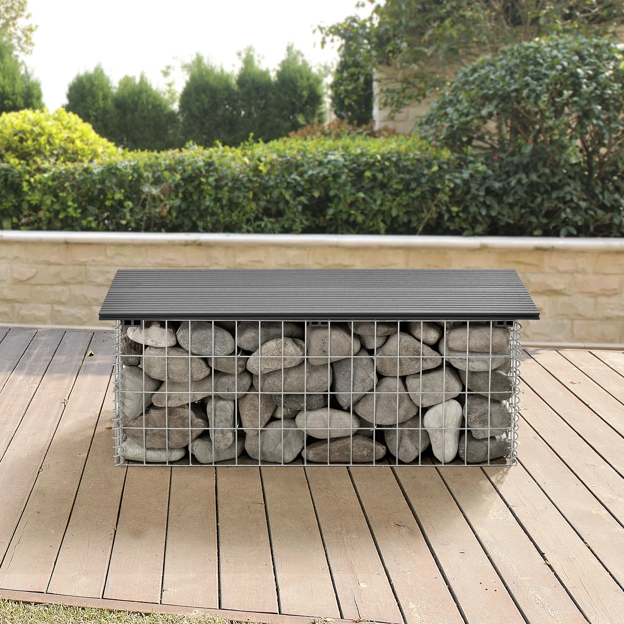 HKC tuinbank steenkorf 100x30x45 cm - 3 kleuren - Image 6