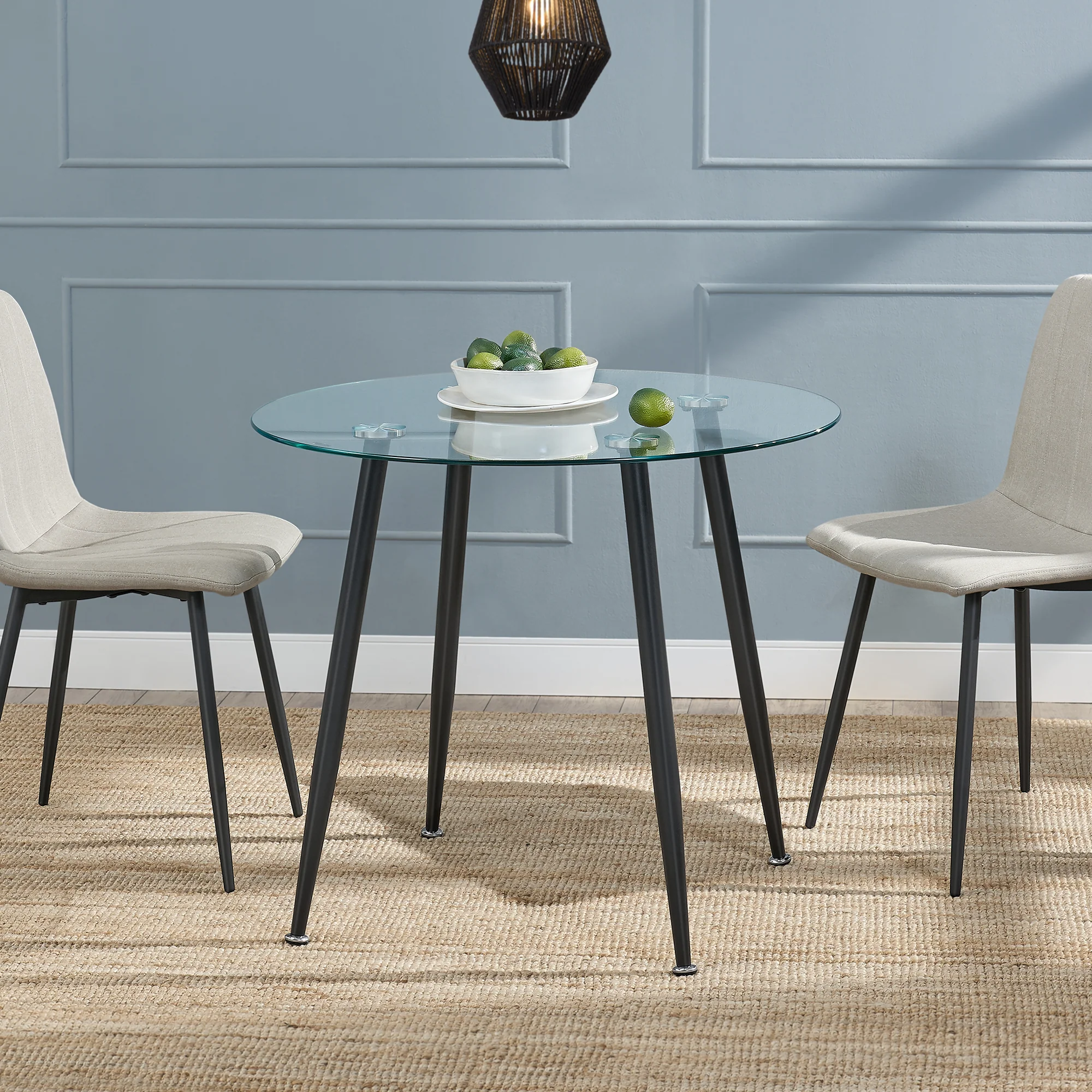 [en.casa] Glazen tafel Humppila rond - 4 varianten - Image 4