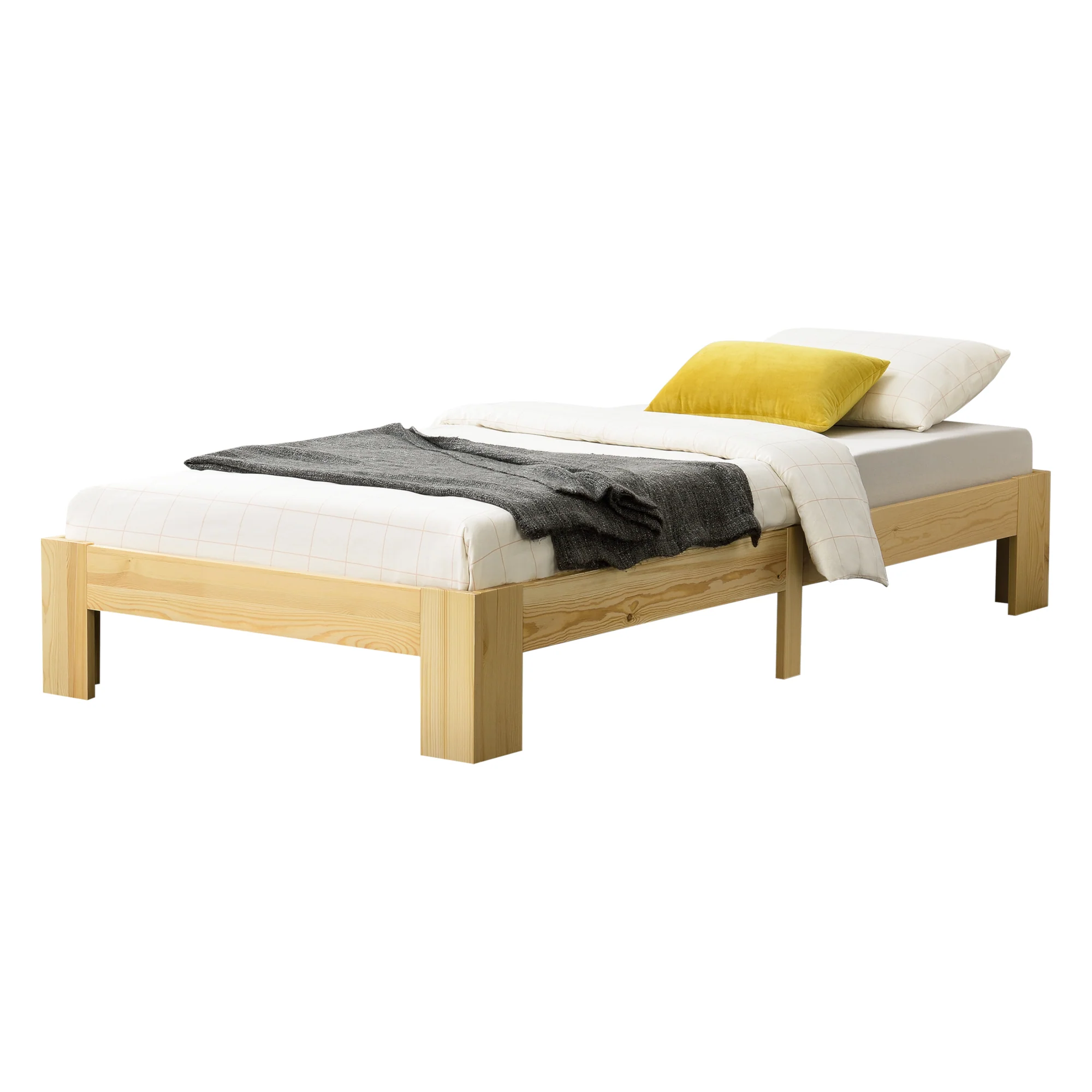 Houten bed Raisio grenen bedframe met bedbodem - 18 varianten - Image 5
