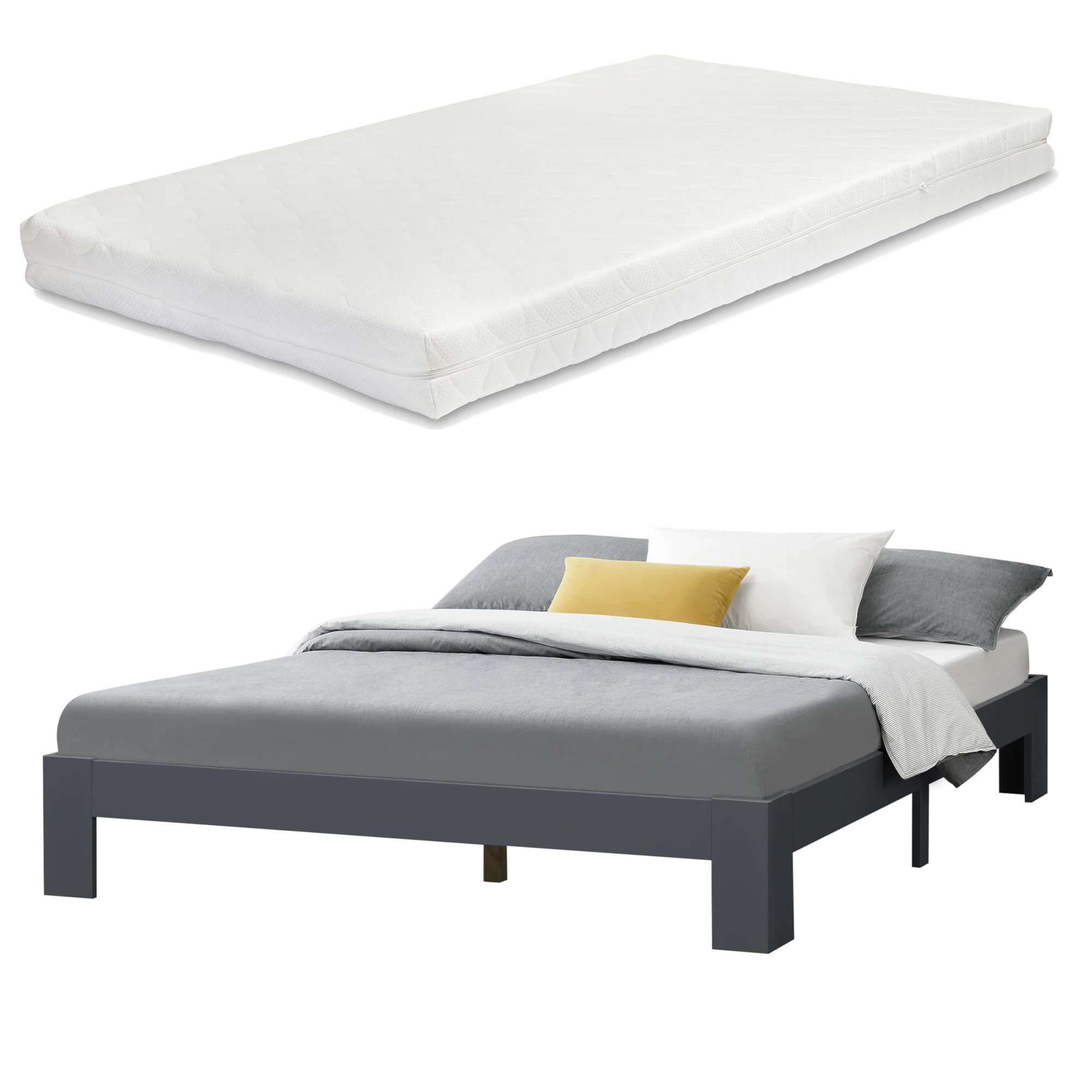 Houten bed Raisio grenen met bedbodem en matras - 18 varianten - Image 4