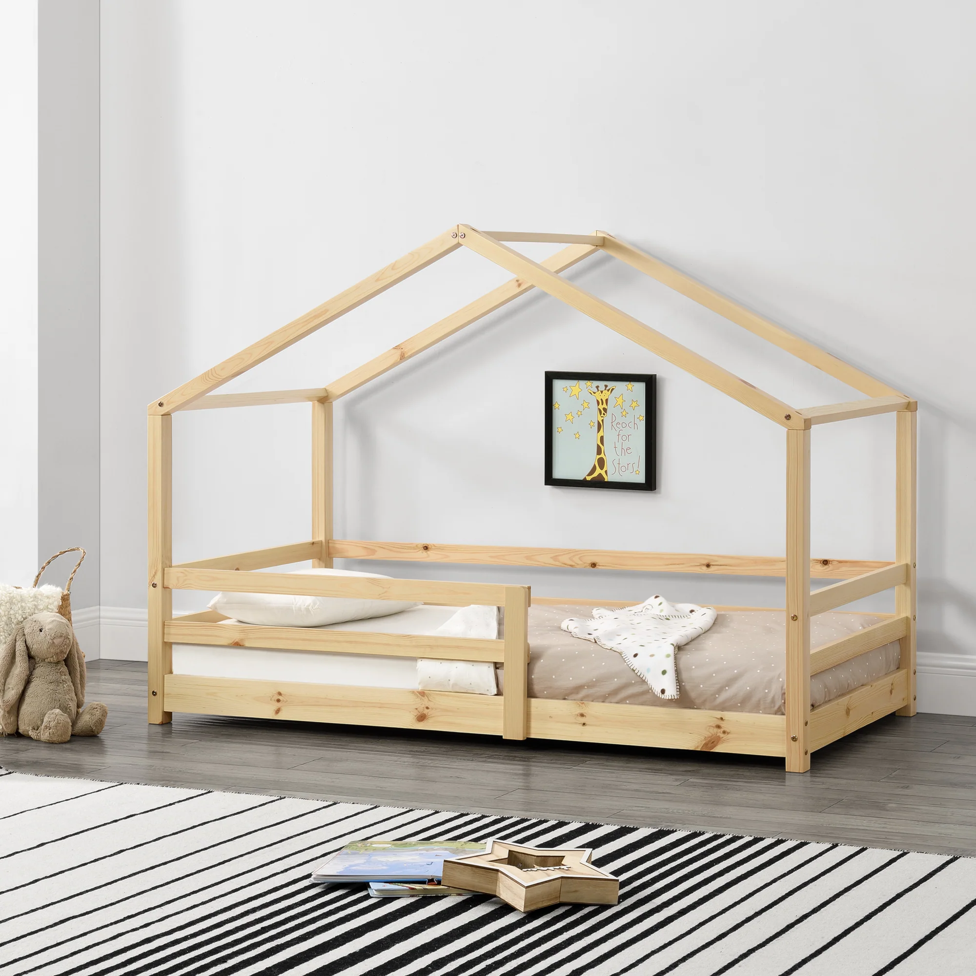 [en.casa] Kinderbed Knätten huisbed met uitvalbeveiliging - 9 varianten - Image 4