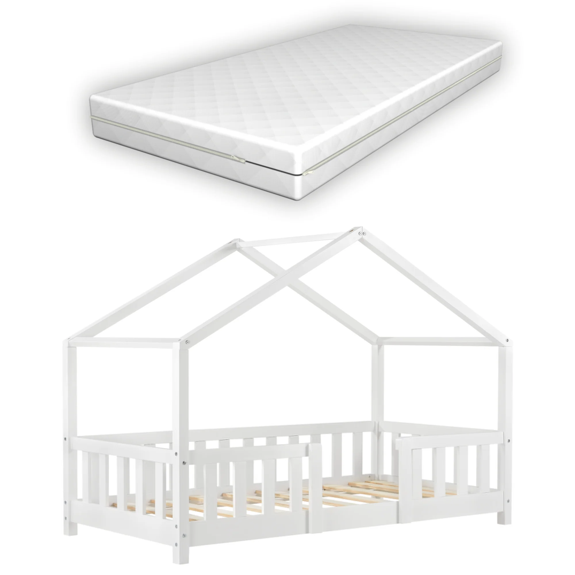 Kinderbed Treviolo met uitvalbeveiliging en matras [en.casa] - Image 13