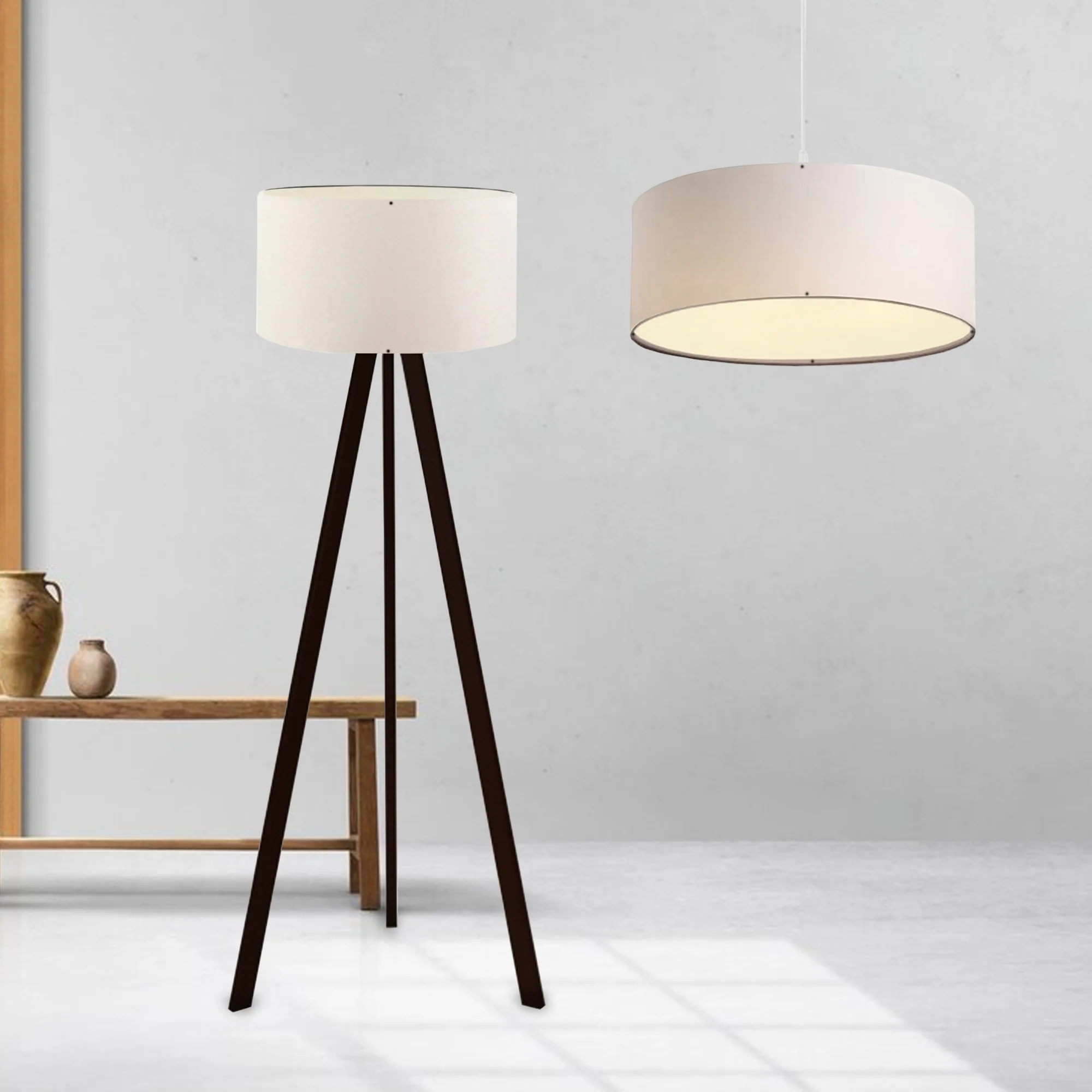 lux.pro Hanglamp en staande lamp Scunthorpe - 3 varianten - Image 2