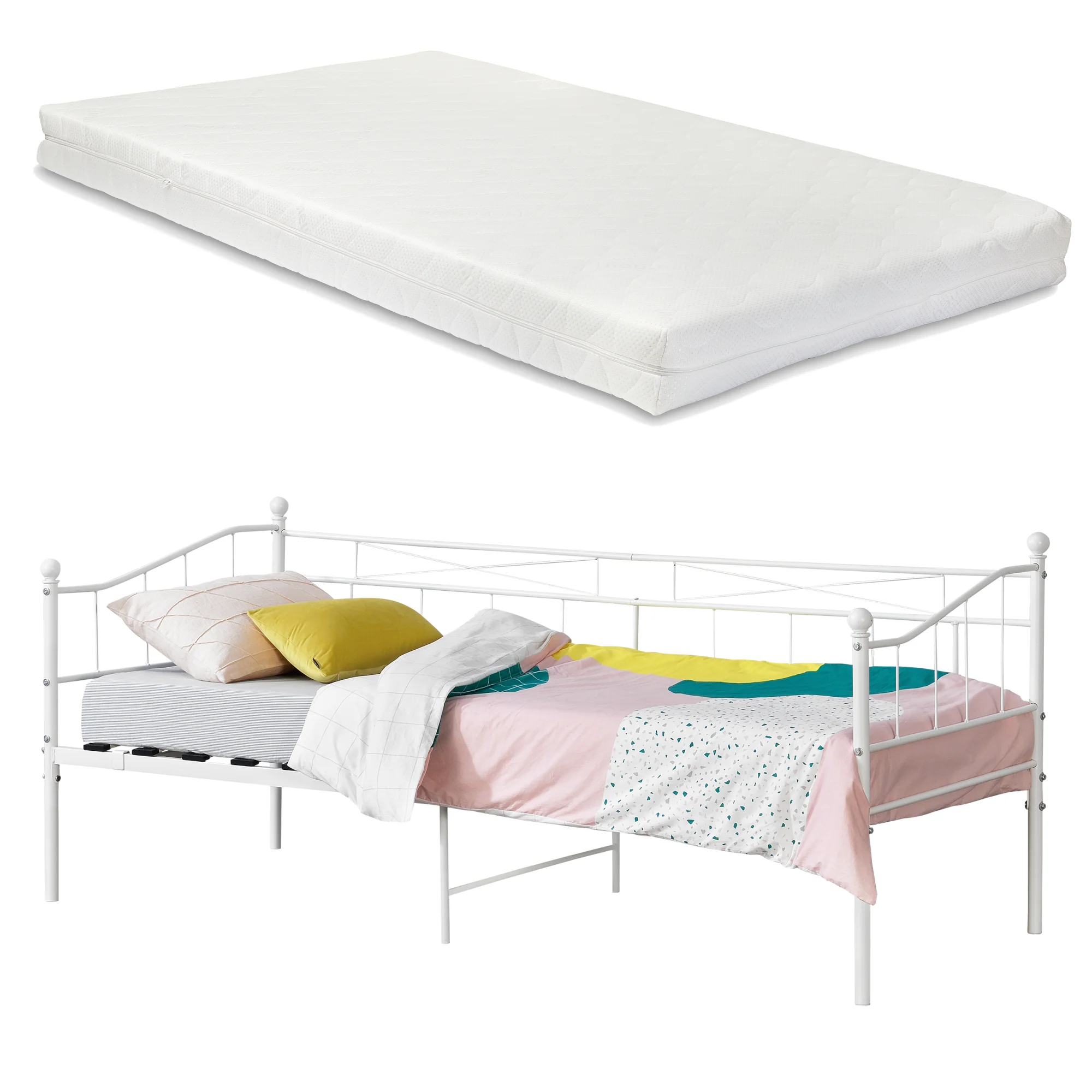 Eenpersoons slaapbank Arjeplog met matras 90x200 cm - 2 varianten - Image 3
