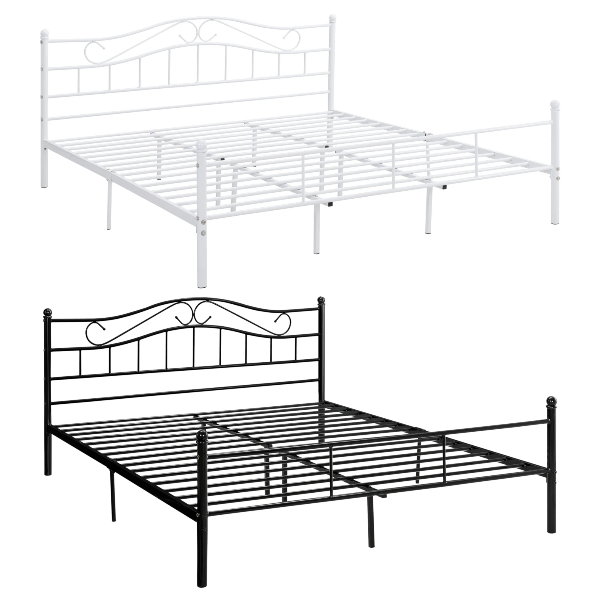 Metalen bedframe Florenz incl. bedbodem - 8 varianten