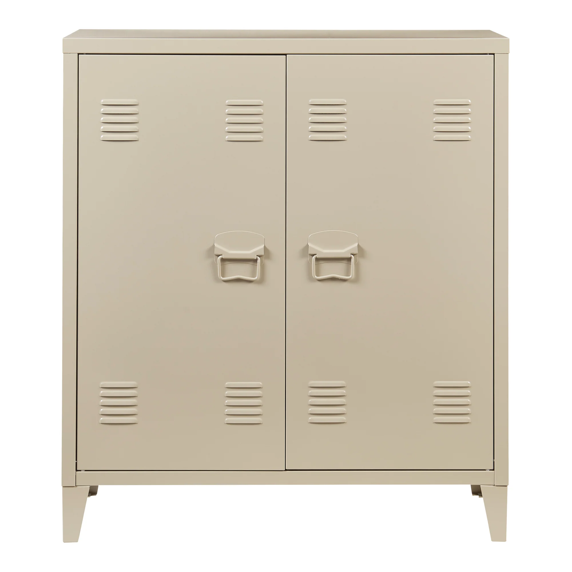Kantoorkast Oripää metaal 90x80x33 cm camel [en.casa] - Image 5