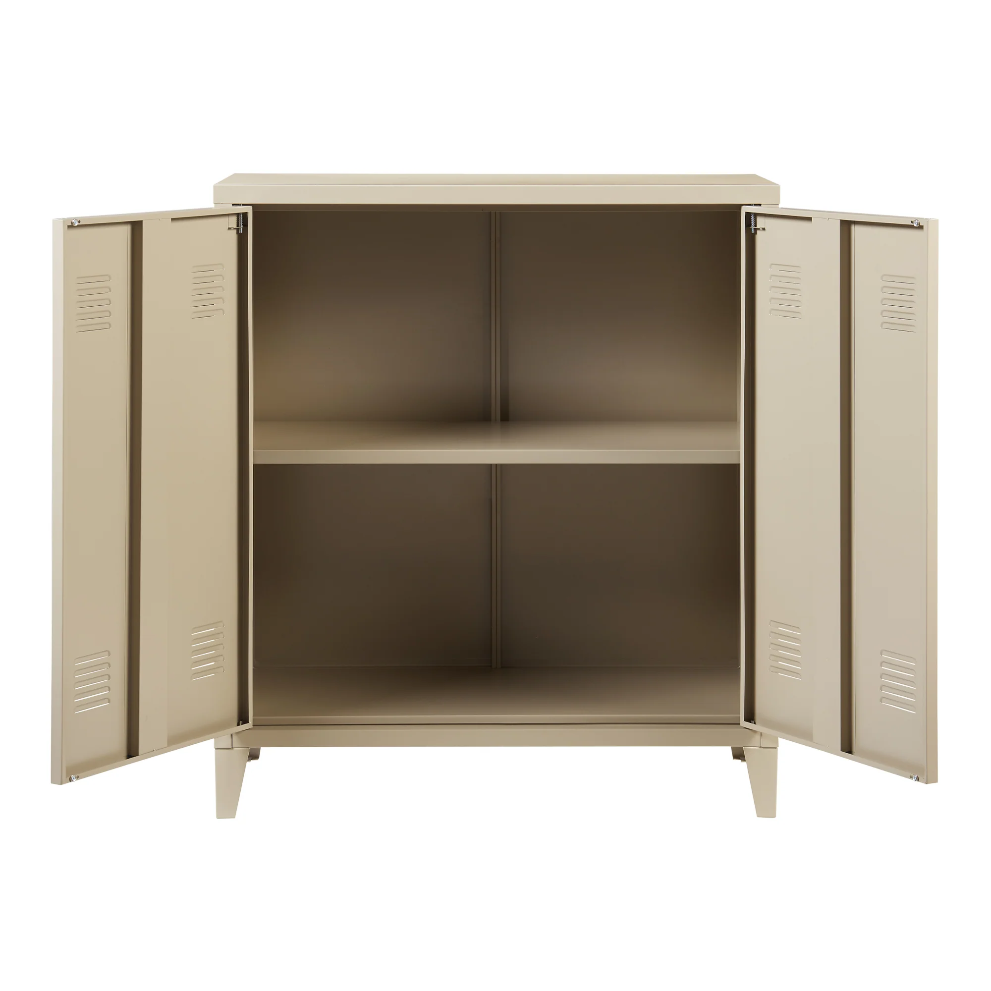 Kantoorkast Oripää metaal 90x80x33 cm camel [en.casa] - Image 6