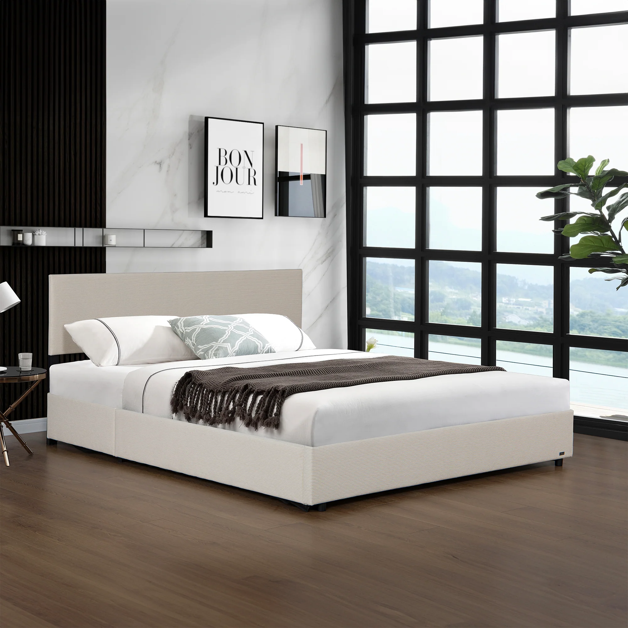 Bed Juva met lattenbodem en opbergruimte Corium - Image 7