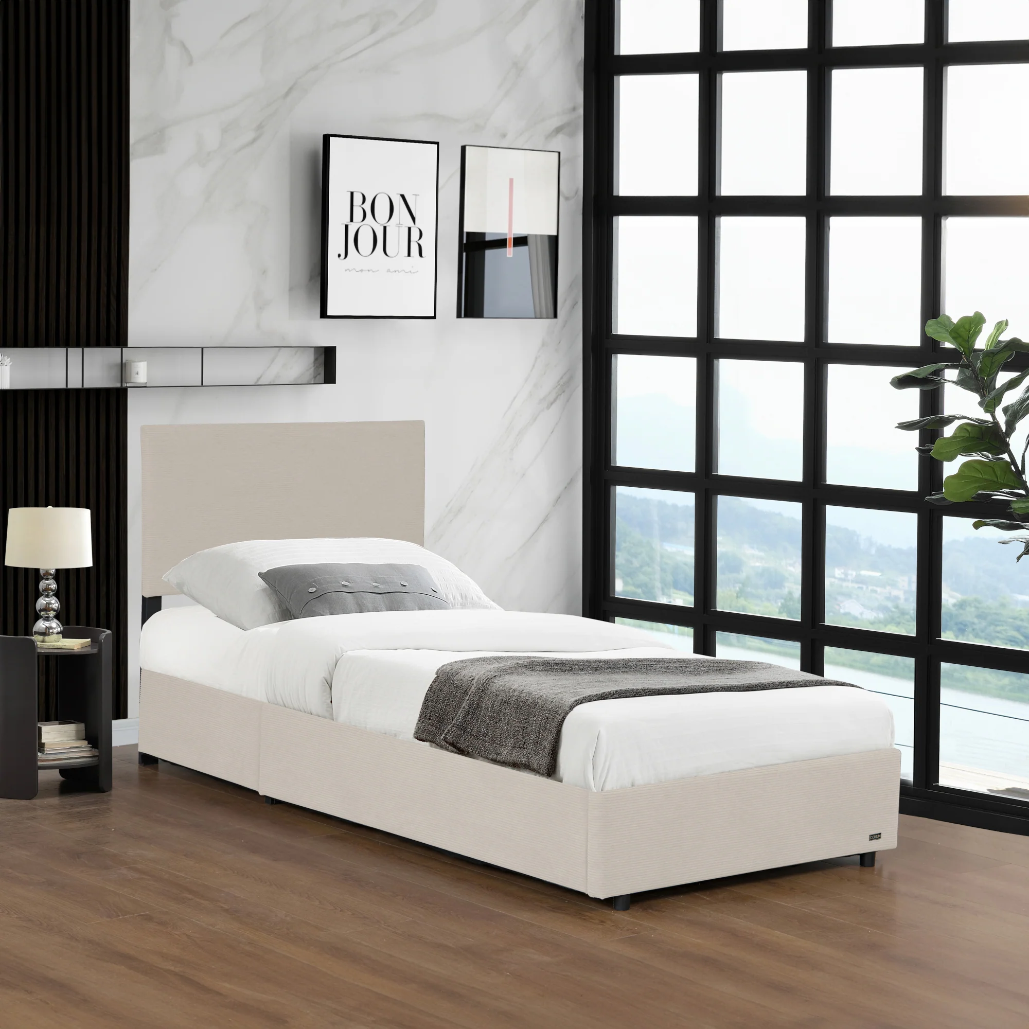 Bed Juva met lattenbodem en opbergruimte Corium - Image 9