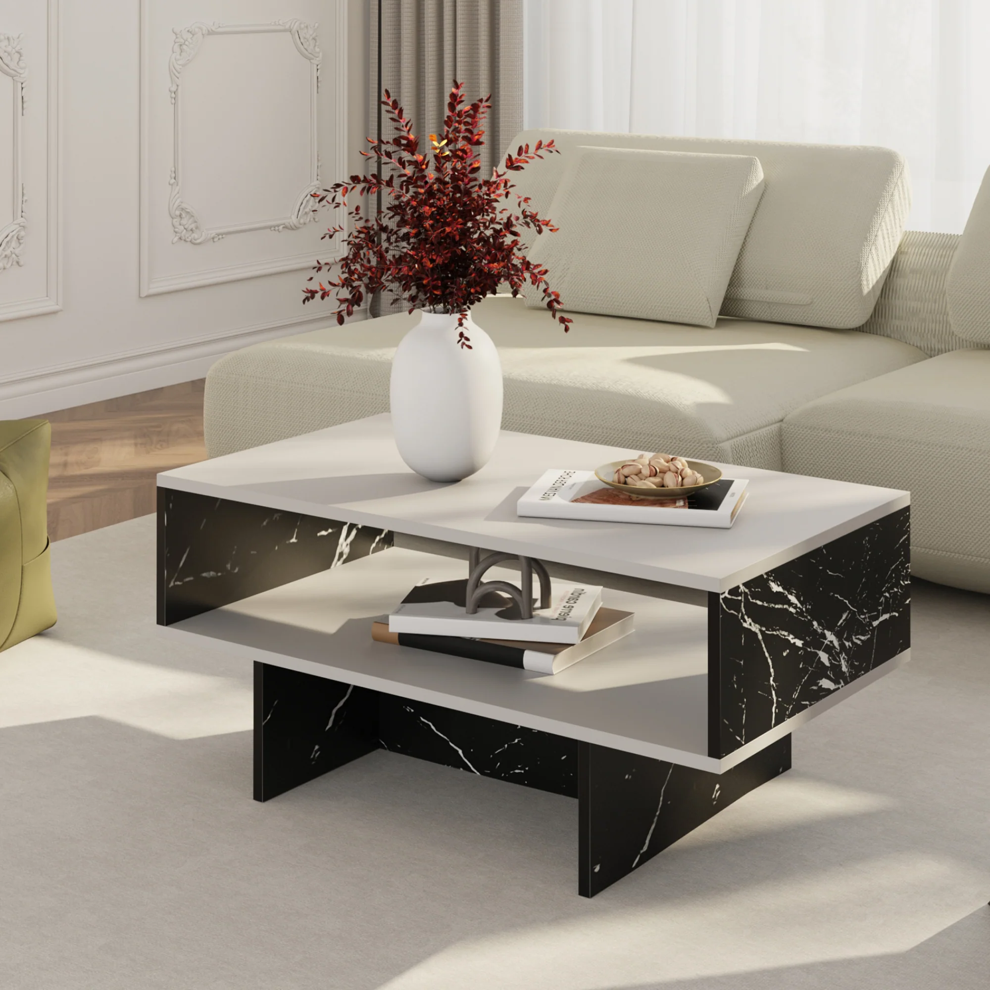 [en.casa] Salontafel Mjölby 36,4x80x45 cm - 5 varianten - Image 5