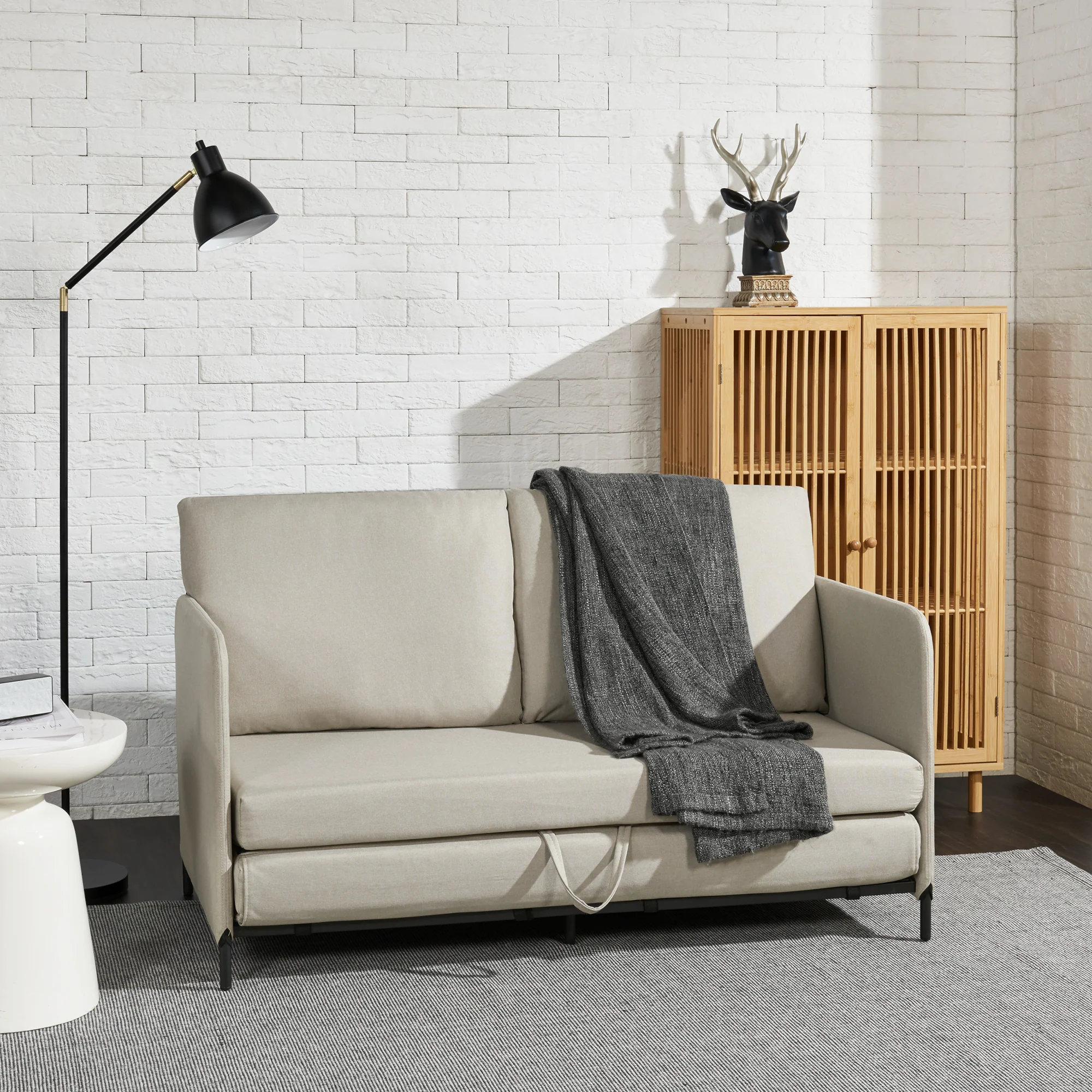 [en.casa] Slaapbank 2-zitsbank 78x125x67 cm - 5 varianten - Image 3