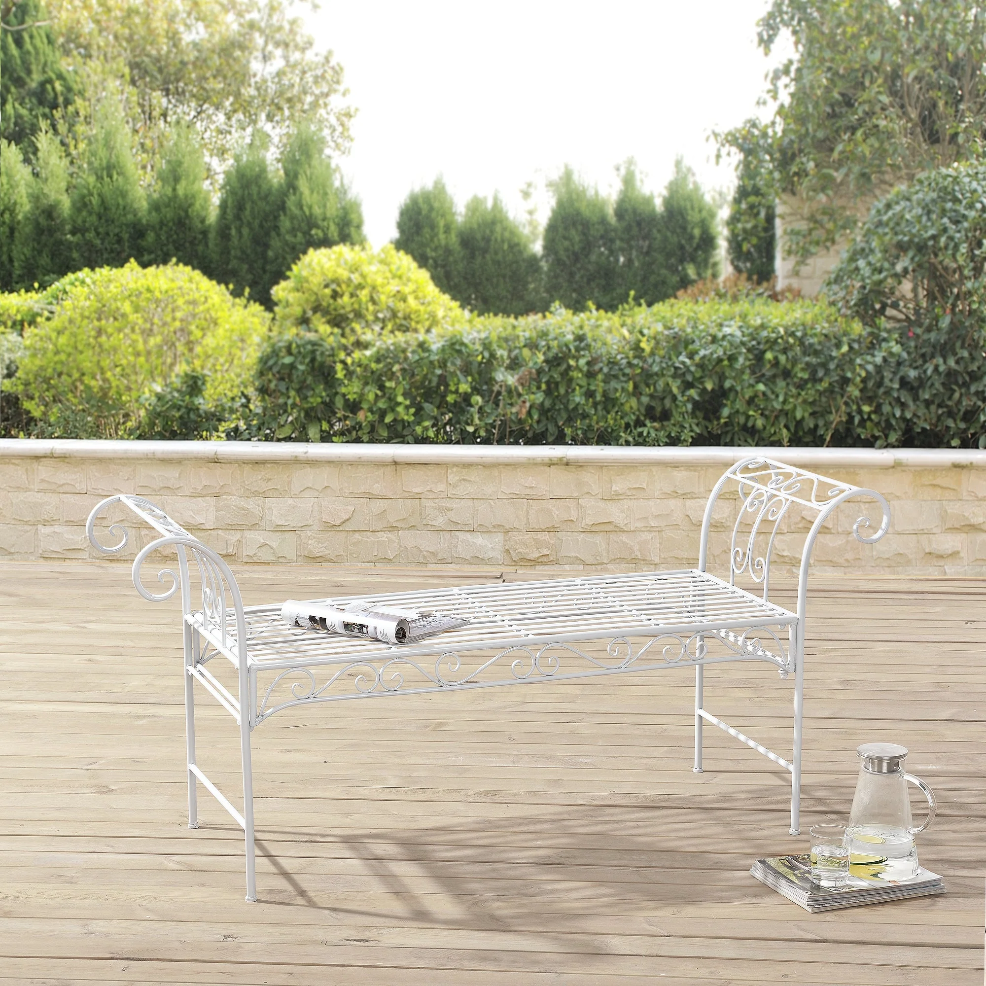 Tuinbank Cossila vintage metaal 147x46x70 cm - 3 varianten - Image 5