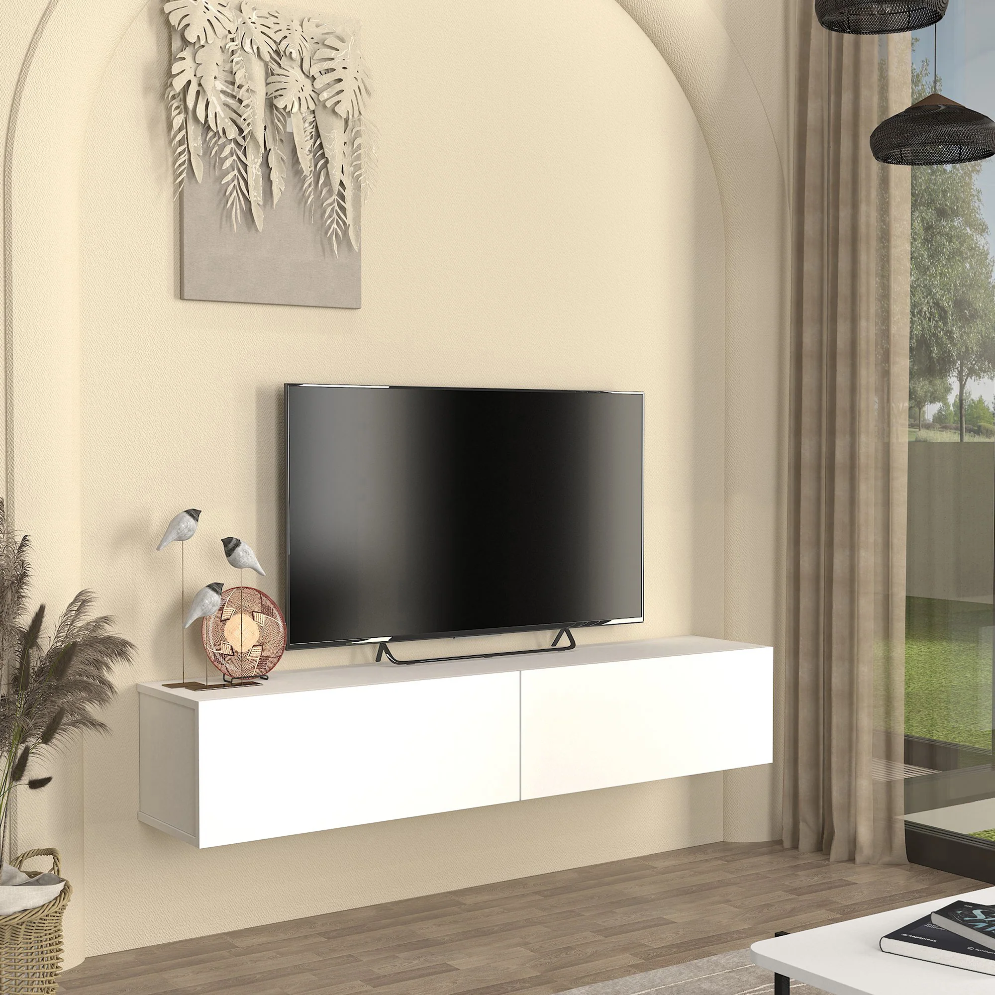 Tv-meubel Nolven zwevend [en.casa] - Image 5