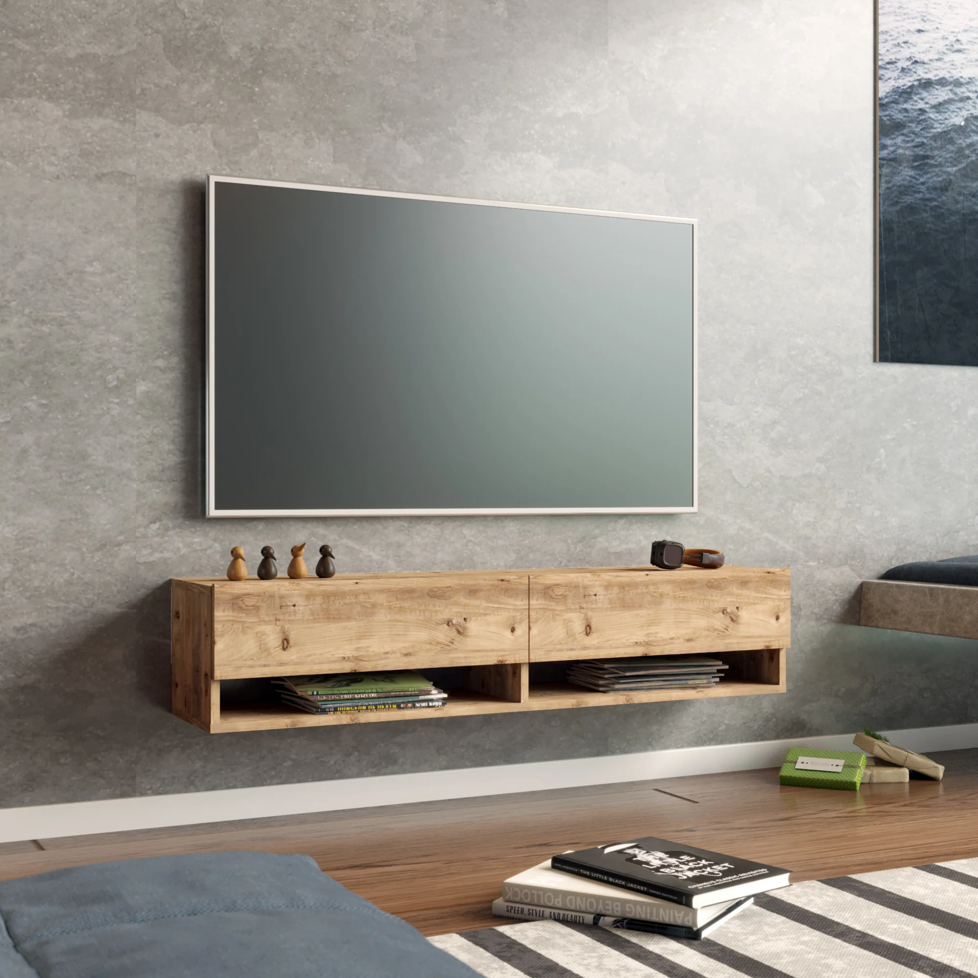 [en.casa] Tv-meubel Laitila 2 opbergvakken - 16 varianten - Image 9