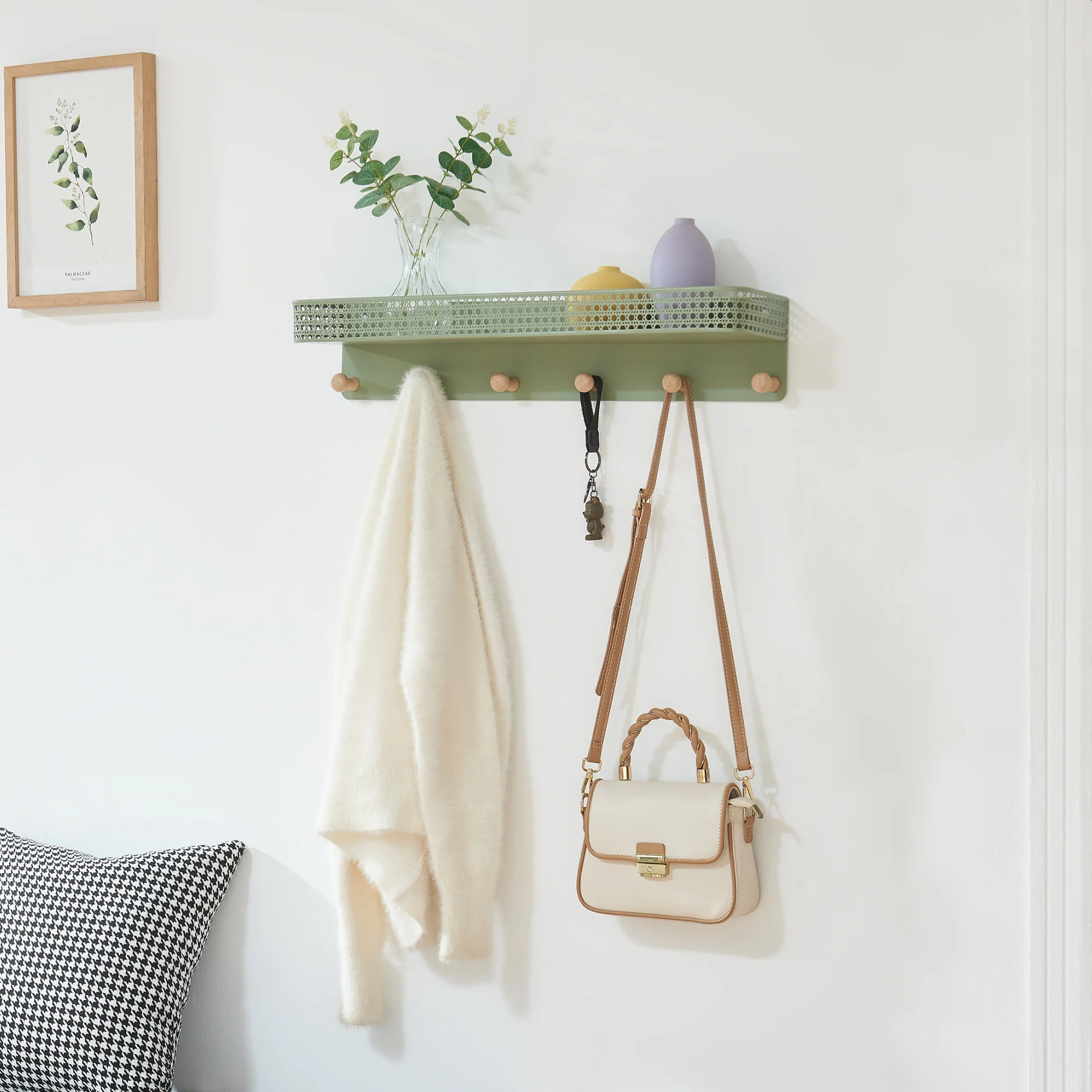Wandkapstok Jäller 60x14x12 cm [en.casa]